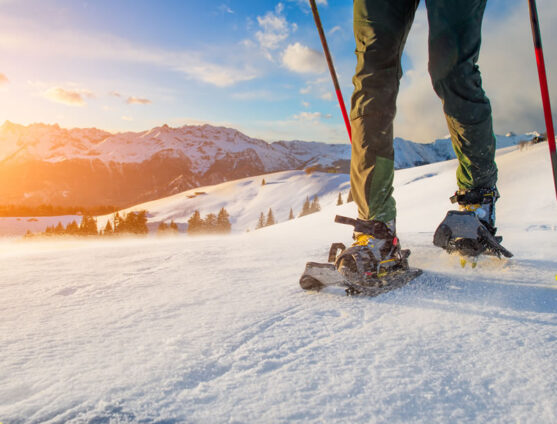 snowshoeing