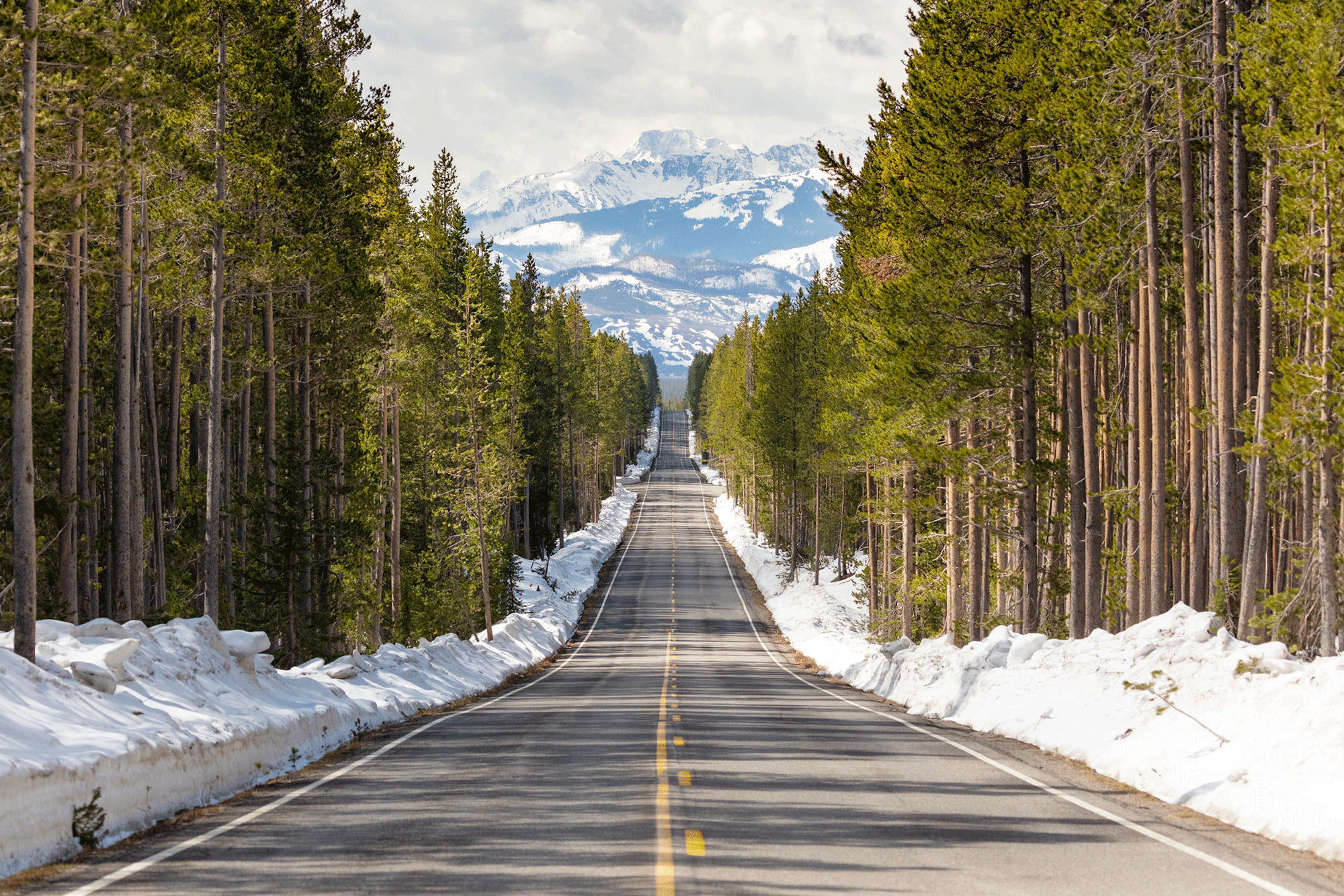 long mountain road