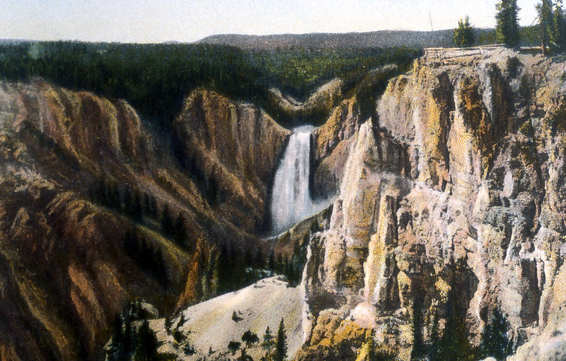 Lower Falls and Lookout Point by Asahel Curtis, 1928
