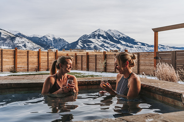 Ladies in The Spa Hot Tub