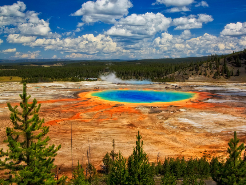 Grand Prismatic in Yellowstone National Park