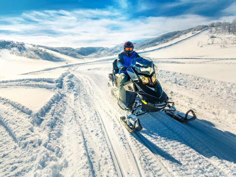 Snowmobiling