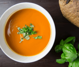 A bowl of soup