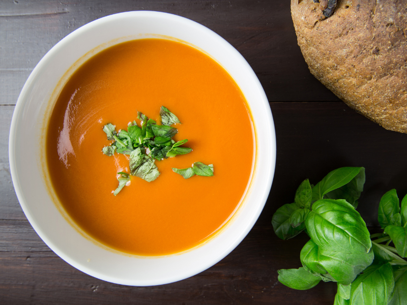 A bowl of soup